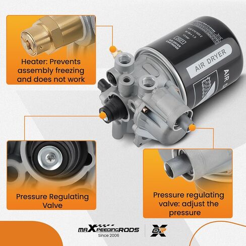 جهاز تجفيف الهواء maXpeedingrods 4324711010 موفر 1200 Plus لـ Wab-co 4324701009، TR4324711010، TR4324711010 مجفف هواء للشاحنة in Saudi Arabia