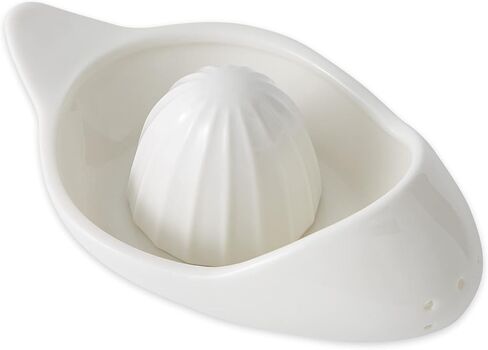 RSVP International Porcelain Kitchen Tool Collection, Citrus Juicer/Stainer, White in Saudi Arabia