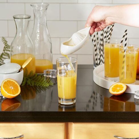 RSVP International Porcelain Kitchen Tool Collection, Citrus Juicer/Stainer, White in Saudi Arabia