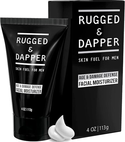 Rugged & dapper - مرطب للوجه رجال + بعد غسول الحلاقة للرجال - صيغة مضادة للشيخوخة مع حمض الهيالورونيك + الببتيدات - المكونات الطبيعية + العطور مجانية - 4 أشهر إمداد - مصنوعة الولايات المتحدة in Kuwait