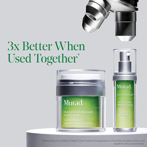 مصل تجديد شباب Murad Retinol - مصل الريتينول سريع المفعول للوجه والرقبة - يحسن بشكل واضح الخطوط والتجاعيد ، والجلد يبدو أكثر ثباتًا ويشعر بأنه أكثر سلاسة ولطيفة بما يكفي للاستخدام الليلي in Kuwait