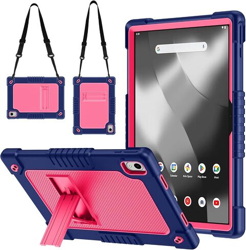 for Onn 11 inch Tablet Pro 2024 Model Case/Onn 11 inch Tablet Pro Model 100146660 Case,Shockproof Kids Case with Shoulder Strap for Walmart Onn 11" Tablet Pro 2024Model:100146660 (Red/Black) in Saudi Arabia