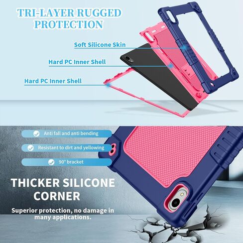 for Onn 11 inch Tablet Pro 2024 Model Case/Onn 11 inch Tablet Pro Model 100146660 Case,Shockproof Kids Case with Shoulder Strap for Walmart Onn 11" Tablet Pro 2024Model:100146660 (Red/Black) in Saudi Arabia