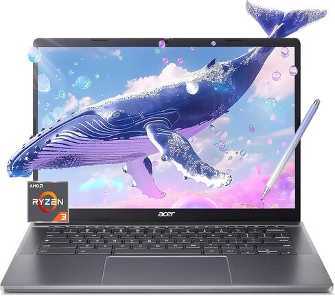 acer 15.6-inch Chromebook Laptop for Student and Business - HD Display, Intel Celeron N4020 Dual-Core Processor (up to 2.8GHz), 4GB DDR4 RAM, 64GB eMMC, Webcam, WiFi, 12 Hrs Battery Life, Chrome OS in Saudi Arabia