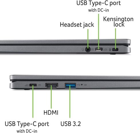 acer 15.6-inch Chromebook Laptop for Student and Business - HD Display, Intel Celeron N4020 Dual-Core Processor (up to 2.8GHz), 4GB DDR4 RAM, 64GB eMMC, Webcam, WiFi, 12 Hrs Battery Life, Chrome OS in Saudi Arabia