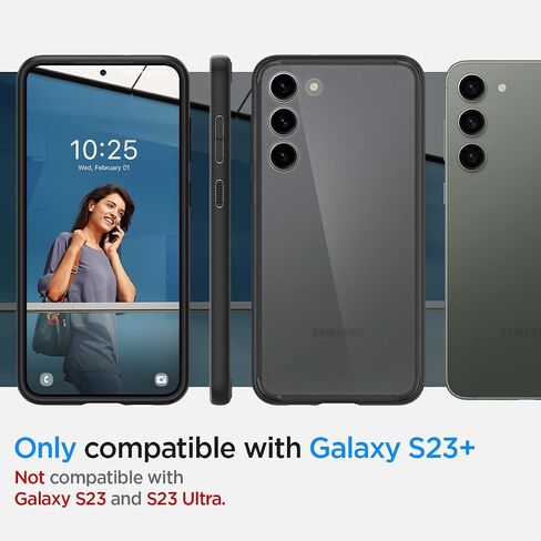 Spigen Ultra Hybrid Designed for Galaxy S23 Plus Case (2023) [Anti-Yellowing], [Military-Grade Protection] - Crystal Clear in Saudi Arabia