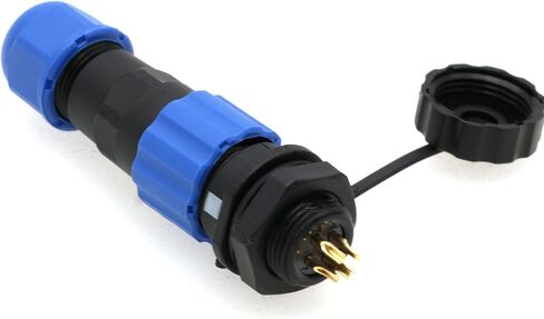 SD13 7 Pin Wire Cable Connector,IP68 Waterproof Aviation Electrical Male Female Round Plug Socket,Back Nut-7Pin Panel Mount Led Connector in Saudi Arabia