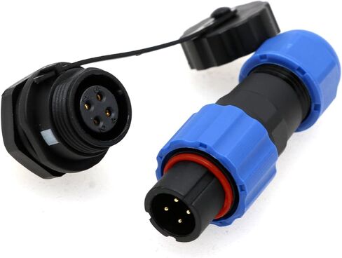 SD13 7 Pin Wire Cable Connector,IP68 Waterproof Aviation Electrical Male Female Round Plug Socket,Back Nut-7Pin Panel Mount Led Connector in Saudi Arabia
