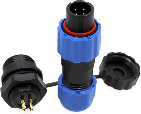 SD13 7 Pin Wire Cable Connector,IP68 Waterproof Aviation Electrical Male Female Round Plug Socket,Back Nut-7Pin Panel Mount Led Connector in Saudi Arabia