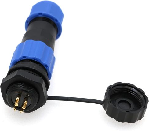 SD13 7 Pin Wire Cable Connector,IP68 Waterproof Aviation Electrical Male Female Round Plug Socket,Back Nut-7Pin Panel Mount Led Connector in Saudi Arabia