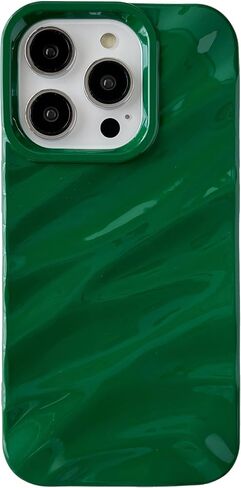 CaseAtive for iPhone 14 Pro Case ، نمط تموج الماء مجعد الموجة شكل ناعم مع حالة iPhone (iPhone 14 Pro ، Wine Red) in Saudi Arabia