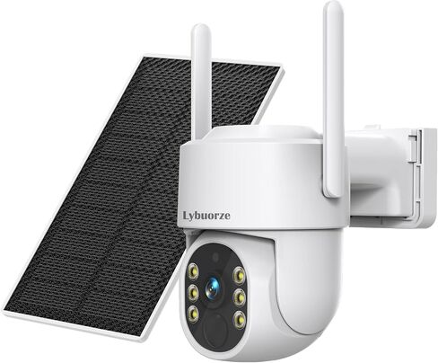 3K/4MP 4G LTE Cellular Solar Security Cameras Wireless Outdoor مع بطاقة الذاكرة وبطاقة SIM ، لا توجد كاميرا تعمل بالطاقة الشمسية واي فاي ، 360 درجة. in Saudi Arabia