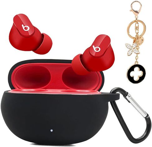 Silicone Case Compatible with Beats Studio Buds Case with Keychain for Beats Studio Buds + (2023) / Beats Studio Wireless Earbuds (Green) in Saudi Arabia