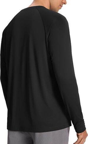 Men’s Sun Protection Shirts UPF 50+ Long Sleeve UV Shirt Rash Guard for Men Quick Dry Swim Fishing Beach Athletic in Saudi Arabia
