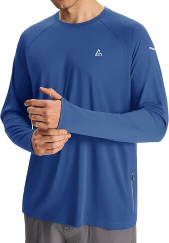 Men’s Sun Protection Shirts UPF 50+ Long Sleeve UV Shirt Rash Guard for Men Quick Dry Swim Fishing Beach Athletic in Saudi Arabia