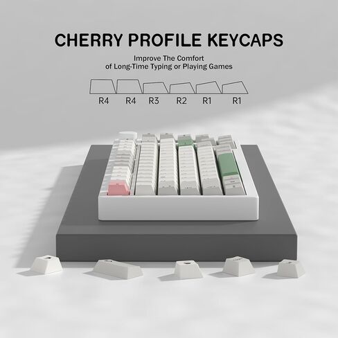 KBDiy Blue Jade PBT Translucent Keycaps,174 Keys Cherry Profile Custom Keycaps,Double Shot Keycaps 60 75 100 Percent, Keyboard Keycaps for 61/64/68/84/87/100/104/108 Mechanical Keyboard in Saudi Arabia