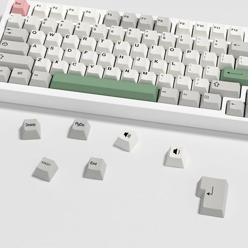 KBDiy Blue Jade PBT Translucent Keycaps,174 Keys Cherry Profile Custom Keycaps,Double Shot Keycaps 60 75 100 Percent, Keyboard Keycaps for 61/64/68/84/87/100/104/108 Mechanical Keyboard in Saudi Arabia