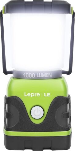 LE 1500LM Battery Powered LED Camping Lantern, Waterproof Tent Light with 4 Light Modes, Camping Essentials, Portable Lantern Flashlight for Camping, Emergency Light, Power Outages, Not Rechargeable in Saudi Arabia