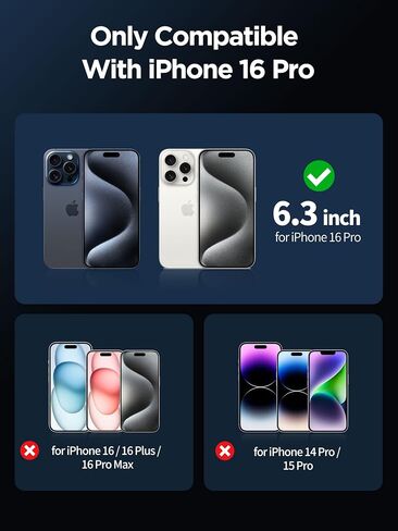 Compatible for iPhone 16 Pro Max Matte Screen Protector 6.9 inch, Anti Glare Anti Fingerprint Screen Protector Tempered Glass Easy Installation in Saudi Arabia