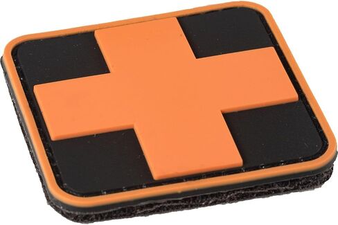 Medic Cross Patch PVC Rubber 3D | Hook and Loop Backing | 2" x 2" in Saudi Arabia
