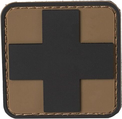 Medic Cross Patch PVC Rubber 3D | Hook and Loop Backing | 2" x 2" in Saudi Arabia