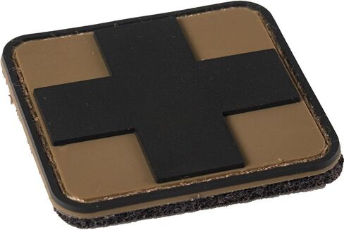 Medic Cross Patch PVC Rubber 3D | Hook and Loop Backing | 2" x 2" in Saudi Arabia