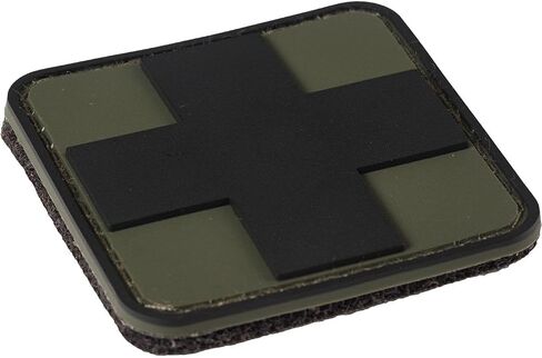 Medic Cross Patch PVC Rubber 3D | Hook and Loop Backing | 2" x 2" in Saudi Arabia