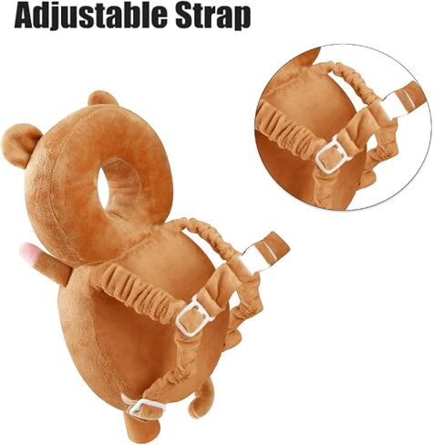 PandaEar Baby Head Protection Backpack Toddler Adjustable Walking Head Protector, Head Protection Backpack Wear Safety Pad for Falling Crawling and Walking (Green) in Kuwait