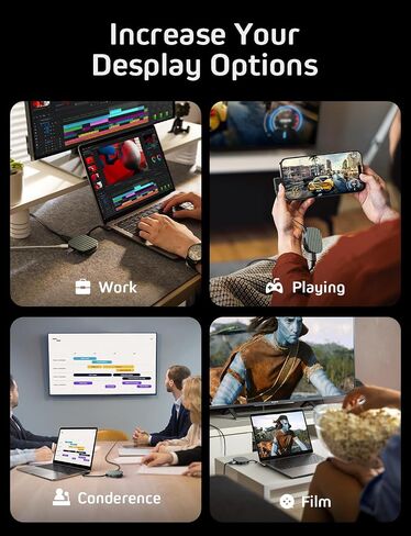 LISEN 3 in 1 HDMI Adapter, HDMI 4K@60Hz, USB 3.2 10Gbps, PD100W Fast Charge in Saudi Arabia