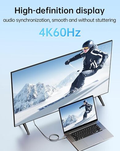 240W USB C إلى USB C Cable ، USB 3.2 Gen2 × 2 Type C Charging Cable ، 20 GBPS TRANCHNOW ، PD 3.1 48V Cable Fast Charge ، 4K@60Hz VIDEO TRANSMISSION COMPOR ، iPhone ، Monitor (3.3 ft) in Kuwait