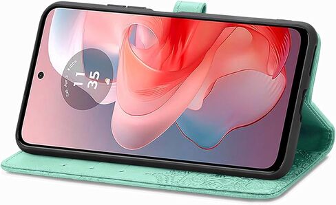 علبة محفظة مع Motorola Moto Edge 5G 2024 مع حامل البطاقة PU Leather Leather مع Kickstand Meature Archproof Protction Phone Case for Moto Edge 5G 2024. Mandala Black in Kuwait