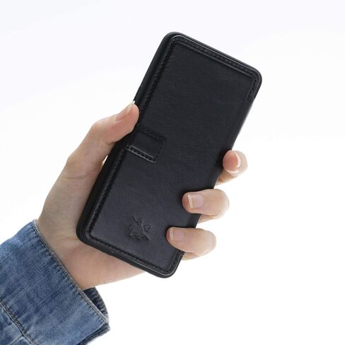 علبة هاتف فيرونا فيرونا الجلدية متوافقة مع Samsung Galaxy S9 (5.8 بوصة) - حظر RFID SNAP -ON Cover Back Cover Slim Wallet (Furry Leopard) in Saudi Arabia