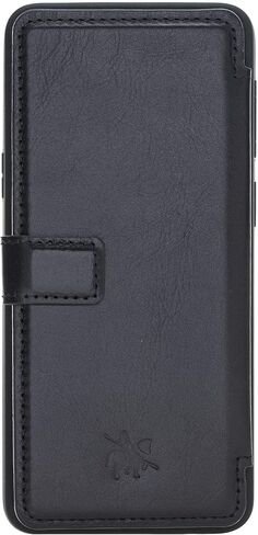 علبة هاتف فيرونا فيرونا الجلدية متوافقة مع Samsung Galaxy S9 (5.8 بوصة) - حظر RFID SNAP -ON Cover Back Cover Slim Wallet (Furry Leopard) in Saudi Arabia