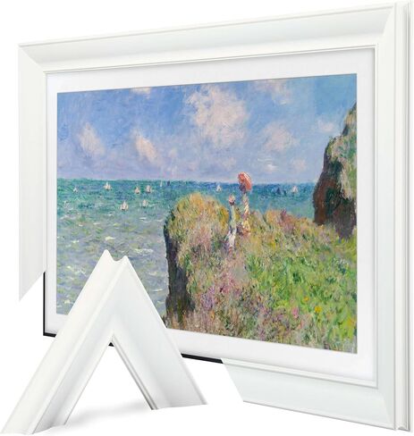 Tv Frame Bezel Compatible with Samsung The Frame TV | Antique Gold Color | Quick & Easy Installation | from 32" to 85" (Only for Samsung The Frame TVs) (Antique Gold, 50 inch) in Saudi Arabia
