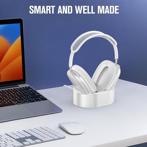 حامل شحن سماعات الرأس لـ AirPods Max ، ودعم وضع السكون ، والوقوف المغناطيسية ، وحامل سماعات رأس سطح المكتب ، وحامل سماعات الرأس ، وقاعدة الشحن لسماعات الرأس ، المصممة لـ AirPods Max 2/1 (أسود) in Kuwait