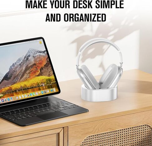 حامل شحن سماعات الرأس لـ AirPods Max ، ودعم وضع السكون ، والوقوف المغناطيسية ، وحامل سماعات رأس سطح المكتب ، وحامل سماعات الرأس ، وقاعدة الشحن لسماعات الرأس ، المصممة لـ AirPods Max 2/1 (أسود) in Kuwait