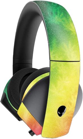 MightySkins Glossy Glitter Skin for Alienware 7.1 Gaming Headset - Marijuana | Protective, Durable High-Gloss Glitter Finish | Easy to Apply, Remove, and Change Styles | Made in The USA in Kuwait