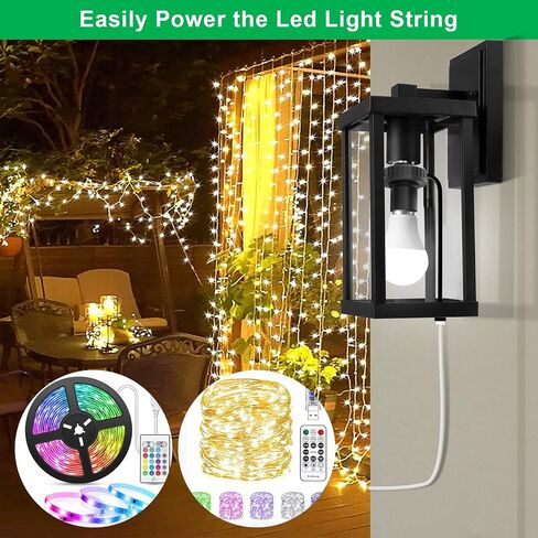 UYODM 2 Pack Lamp Socket Power Adapter for Wyze Cam v3/v4/v3 Pro/OG,Wyze Cam Pan v3, E26 Socket USB Adapter 5V 2A for Security Camera,LED Strips and Easy to Install in Kuwait