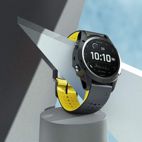 ANCOOL متوافق مع Fenix ​​5/Fenix ​​6/Fenix ​​7 Watch Band 22mm سهلة السيليكون الناعمة للفرقة الناعمة للفرقة Fenix ​​7/6 Pro/Fenix ​​5 Plus/Fenix ​​8 47mm/Forerunner 955/965 الساعات الذكية (سوداء/رمادي) in Kuwait