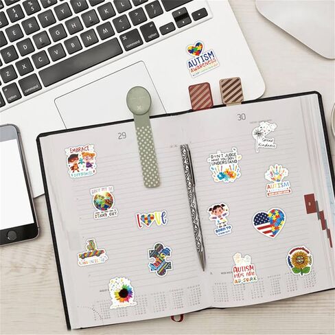 110pcs School Sugation Cittings for Notebook ، Cute Back to Schools ، Funny Vinyl Incals for students stuports Kids Planner Scrapbook Bottles Plake Bike Pike Skateboard Guitar (موضوع) in Saudi Arabia