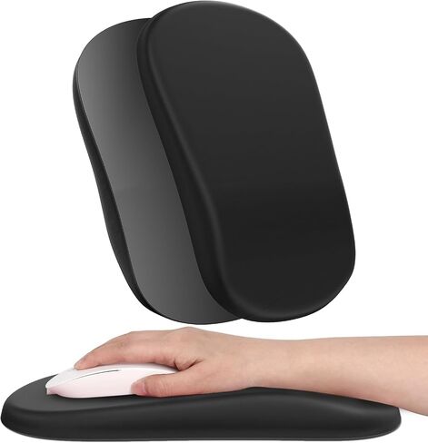 AKIT Mouse Pad with Wrist Rest Wrist Support, Memory Foam Mousepad&Unique Claw Shape Design Wrist Support, Non-Slip, Pain Relief Pads for Computer, Laptop, Office, Gaming, Gradient Green in Saudi Arabia