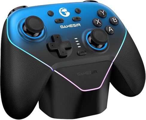 Gamesir Super Nova Multiplatform Game Controller - 2.4G Wireless للكمبيوتر/التبديل/iOS/Android - Hall Effect Bownstick & Triggers ، 1000Hz الاقتراع ، اللوحة المغناطيسية ، RGB Lighning (Nightfall Blue) in Kuwait