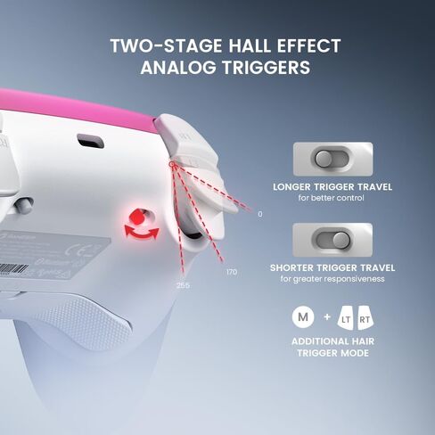 Gamesir Super Nova Multiplatform Game Controller - 2.4G Wireless للكمبيوتر/التبديل/iOS/Android - Hall Effect Bownstick & Triggers ، 1000Hz الاقتراع ، اللوحة المغناطيسية ، RGB Lighning (Nightfall Blue) in Kuwait