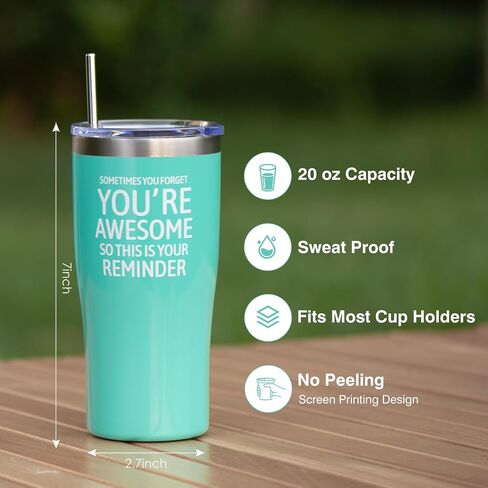Birthday Gift for Women,Sometimes You Forget Your Awesome Gifts,Inspirational Gifts for Women,Thank You Appreciation Gifts for Her,Friend,Teacher,Nurses in Saudi Arabia