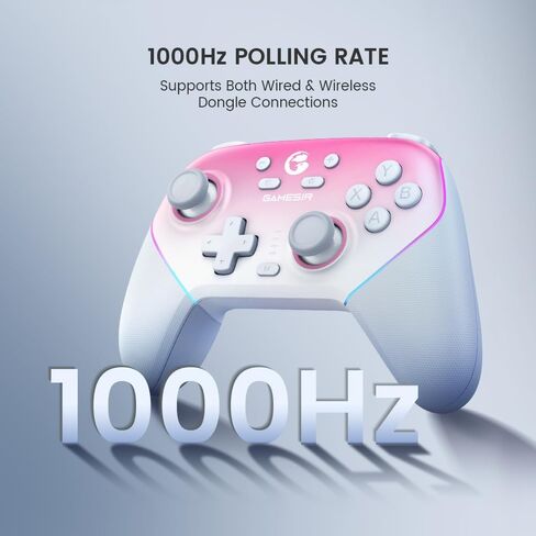 Gamesir Super Nova Multiplatform Game Controller - 2.4G Wireless للكمبيوتر/التبديل/iOS/Android - Hall Effect Bownstick & Triggers ، 1000Hz الاقتراع ، اللوحة المغناطيسية ، RGB Lighning (Nightfall Blue) in Kuwait