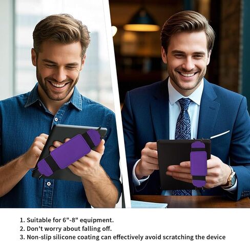 Secure Hand Strap for 6-8" Kindle and Tablets, Handle Grip for Tablet eReaders Fire Tablet - Kindle/Kobo/Voyaga/Lenovo/Sony Kindle E-Book Tablet(Grey) in Saudi Arabia