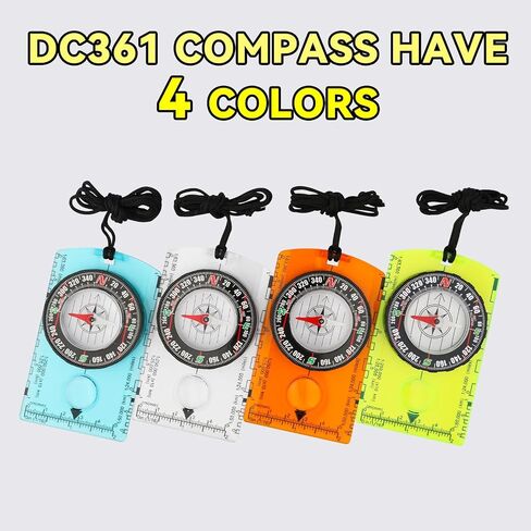 Orienteering Compass, Wilderness Survival Compass for Kids- Magnetic Gear Set Navigation Map- Backpacking Camping Hunting Survival in Saudi Arabia