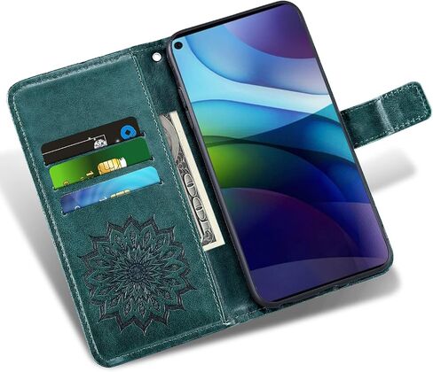 حالة الهاتف لـ Moto G Stylus 2021 محفظة مع واقي شاشة زجاجي ومرافعي الشمس ، حامل البطاقة النحيف. in Kuwait