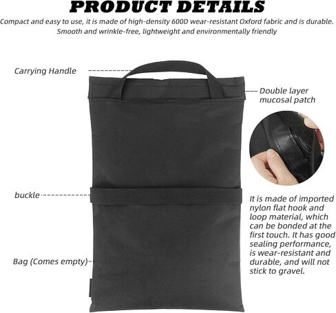 Sandbag for Photography, Tree Pattern Foldable Handheld Storage Bag with Shoulder Strap, 15.5"x9.4" Heavy Duty Polyester Saddlebag/Beanbag/Tripod Weight Bag for Camera Tripod(Green) in Kuwait