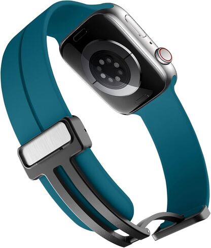 For Apple Watch Band 41mm 40mm 38mm Women Men, iWatch Bands Silicone Magnetic Bracelet Wristband Sport Band for Apple Watch Series 9 8 7 Series SE 2nd Generation SE 6 5 4 3 2 1 Strap in Kuwait